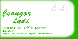 csongor ladi business card